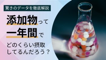 添加物って、一年間でどのくらい摂取してるんだろう？驚きのデータをわかりやすく徹底解説！